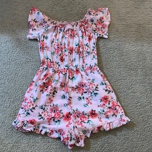 Bongo pink floral jumpsuit